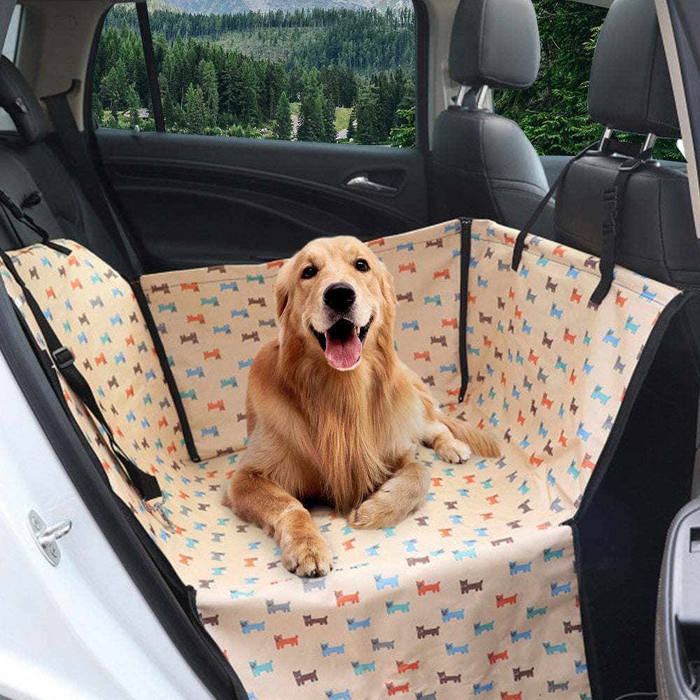 Car Pet Carrier Seat Safety Breathable Dog Mat Printed Oxford Blanket