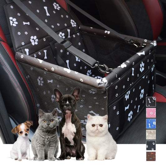 Car Pet Safety Seat Basket Cat Dog Travel Mesh Hanging Waterproof Protection