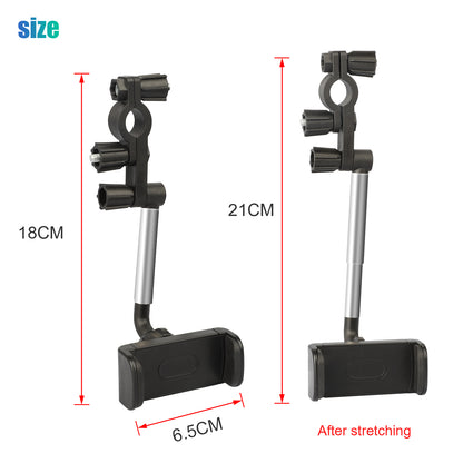 Car Rearview Mirror Mount Phone Holder 360° Rotation Universal for Smartphone