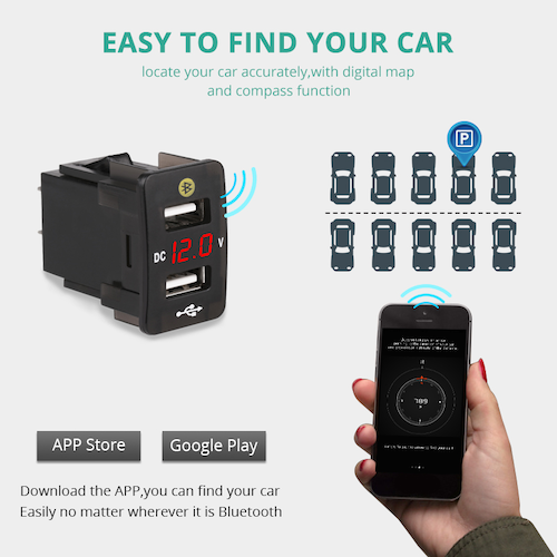 Car GPS Tracker Locator Location 4.2A Dual USB for Honda