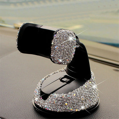 Car Phone Holder Dashboard Crystal Bling Stand