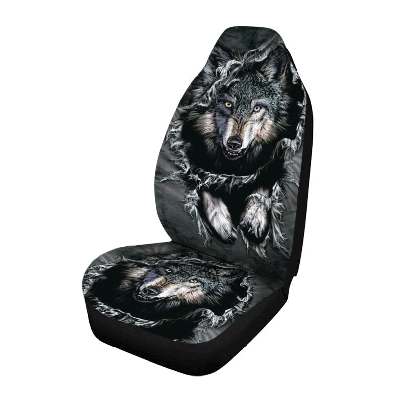 Car Seat Cushion Wolf Design Full Protect