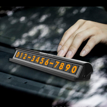Car Temporary Parking Phone Number Card Plate