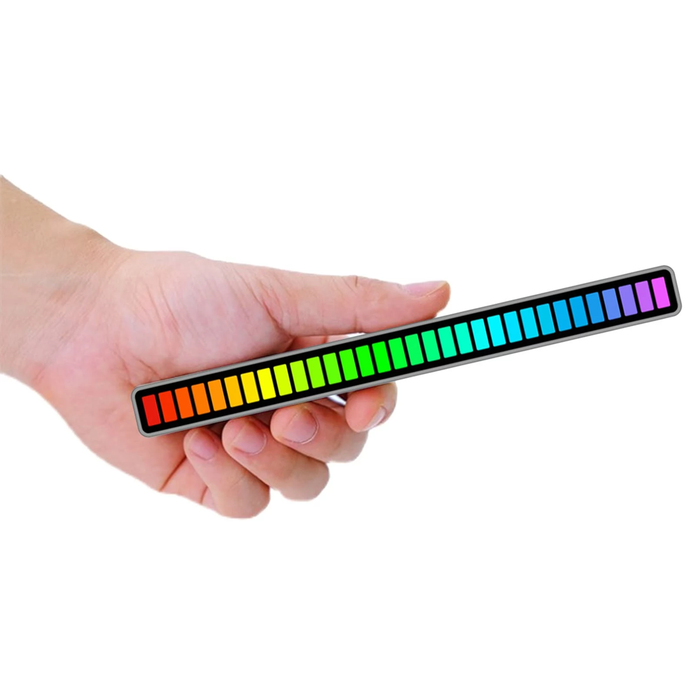 LED Sound Control Rhythm Colors Car Home USB Light