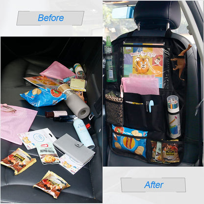 Car Seat Back Waterproof Organizers 9 Storage Pockets