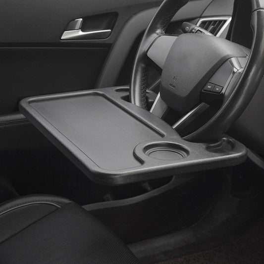 Car Steering Desk Tray Meal Plate Laptop Tablet Organizer