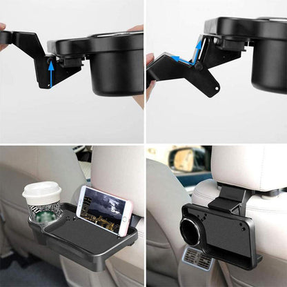 Car Mount Auto Back Seat Table Drink Food Cup Tray Holder