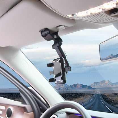 360 Degree Rotatable And Retractable  Car Phone Holder Rearview Mirror