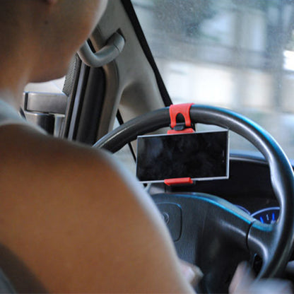 Universal Auto Car Steering Wheel Clip Stand GPS Cradle Phone Holder