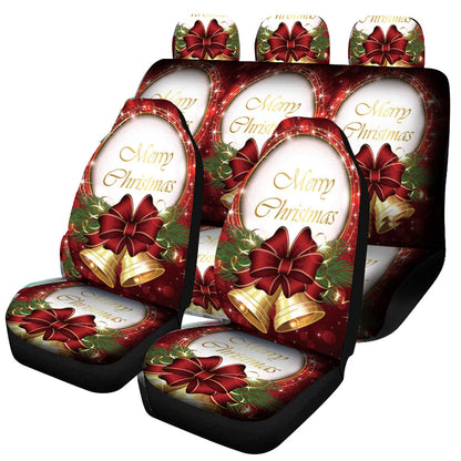 Car Christmas Seat Cushion Cover Protector Universal Fit 7 Pcs