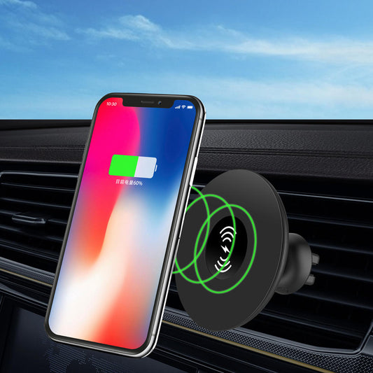 Car Wireless Fast Charger QI 10W Nano Magnetic Air Vent Bracket