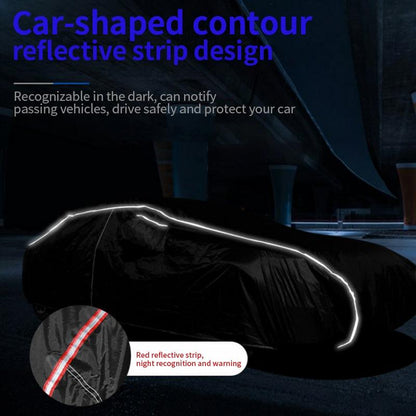 Car Full Cover Waterproof All Weather Sun UV Snow Dust Protection with Zipper