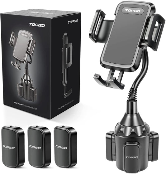 Car Cup Holder Phone Holder Upgraded Adjustable Gooseneck Stable Mount