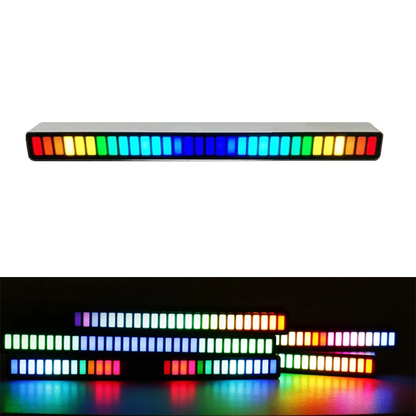 LED Sound Control Rhythm Colors Car Home USB Light