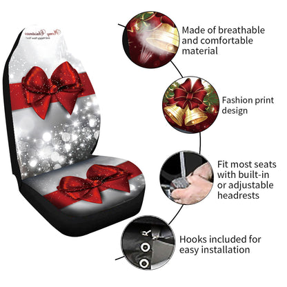 Car Christmas Seat Cushion Cover Protector Universal Fit 7 Pcs