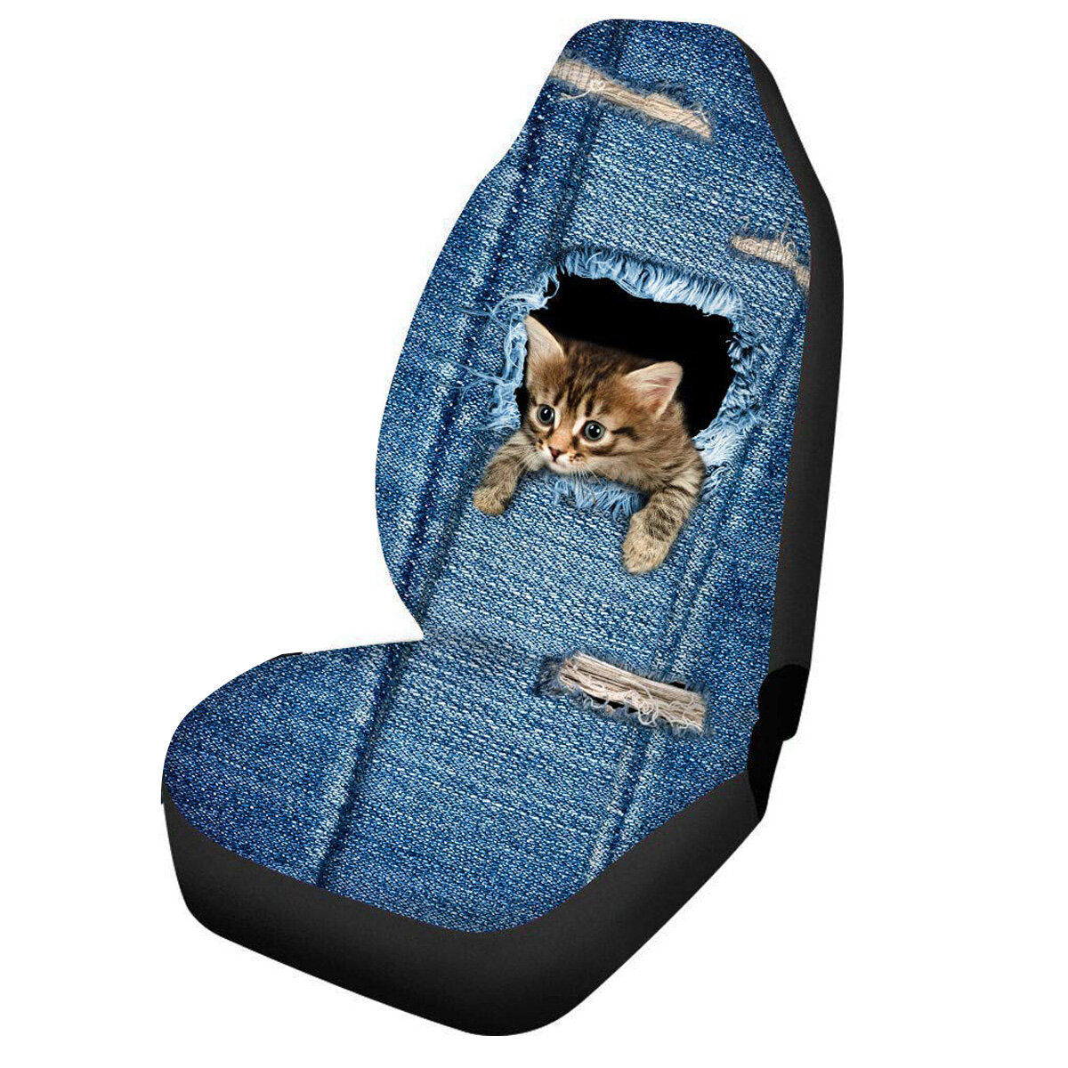 Car Front Seat Cover Protector Cushion Cat Dog Printed