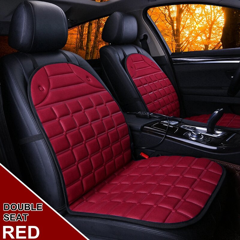 Car Heated Seat Cushion 12V Fireproof Heating Warmer Cover