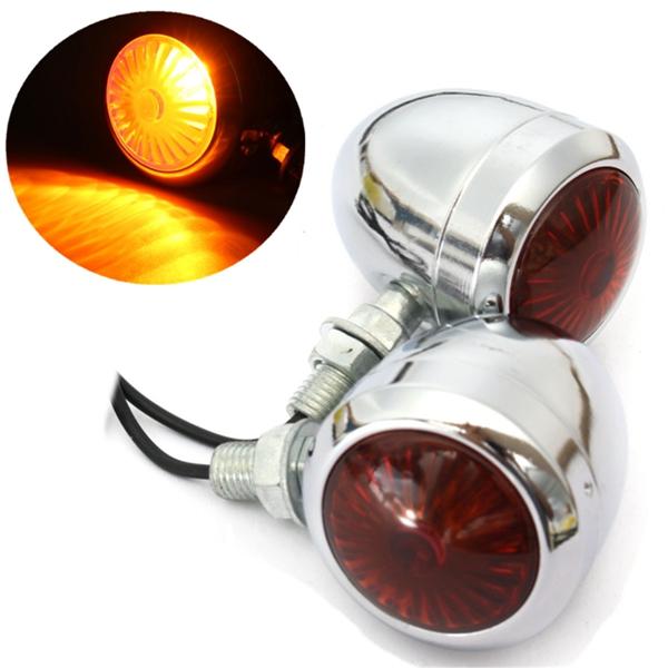 Motorcycle Turn Signal Indicator Light Lamp For Harley Pair
