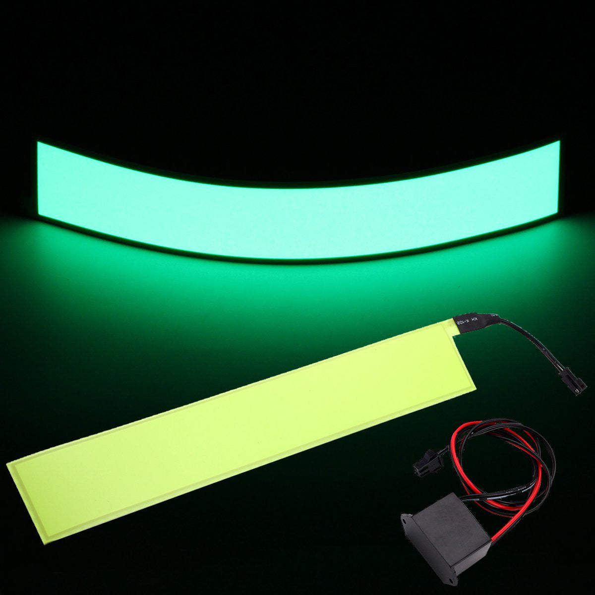 Flexible Electroluminescent Tape Panel Light Decorations 12x2 Inch