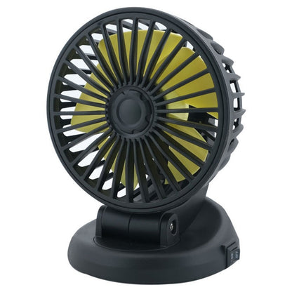 Mini Car Fan USB Rechargeable Shaking Head Folded