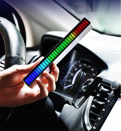 LED Sound Control Rhythm Colors Car Home USB Light