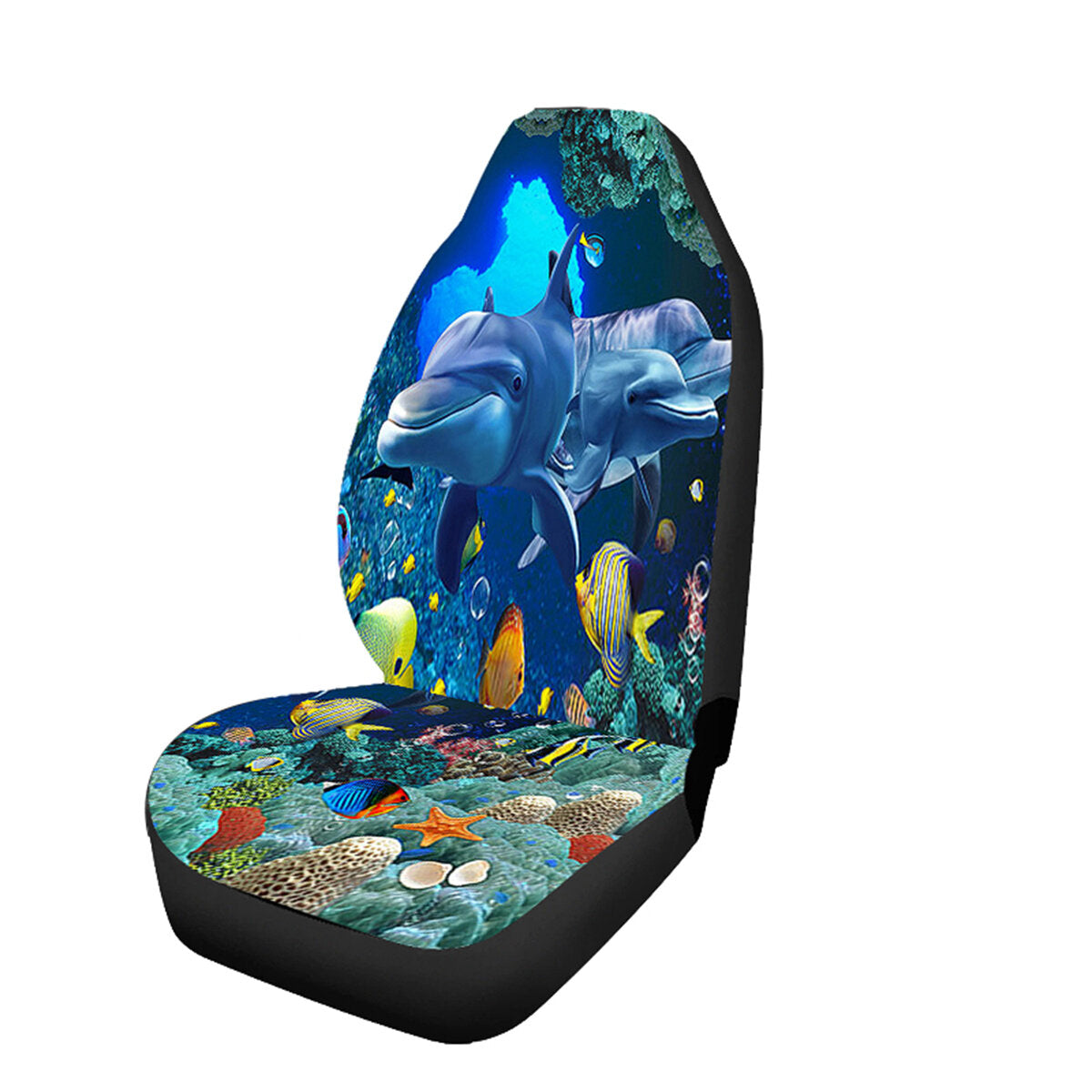 Car Seat Dolphin Universal Printed Cover Cushion