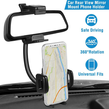 Car Phone Holder Rotating Vent Rearview Mount