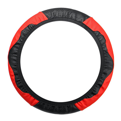 Car Carbon Fiber Steering Wheel Cover Anti-slip Protector