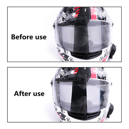 Motorcycle Helmet Rain Wiper Adjustable Waterproof Charger