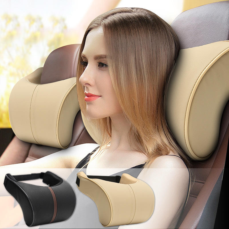 Car Neck Rest Pillow Safety Cushion Head Support 2 Pcs