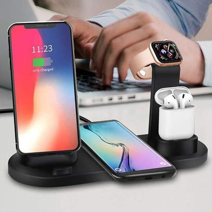 Wireless Charging Smart Station Dock 3 In 1 Phone Charger
