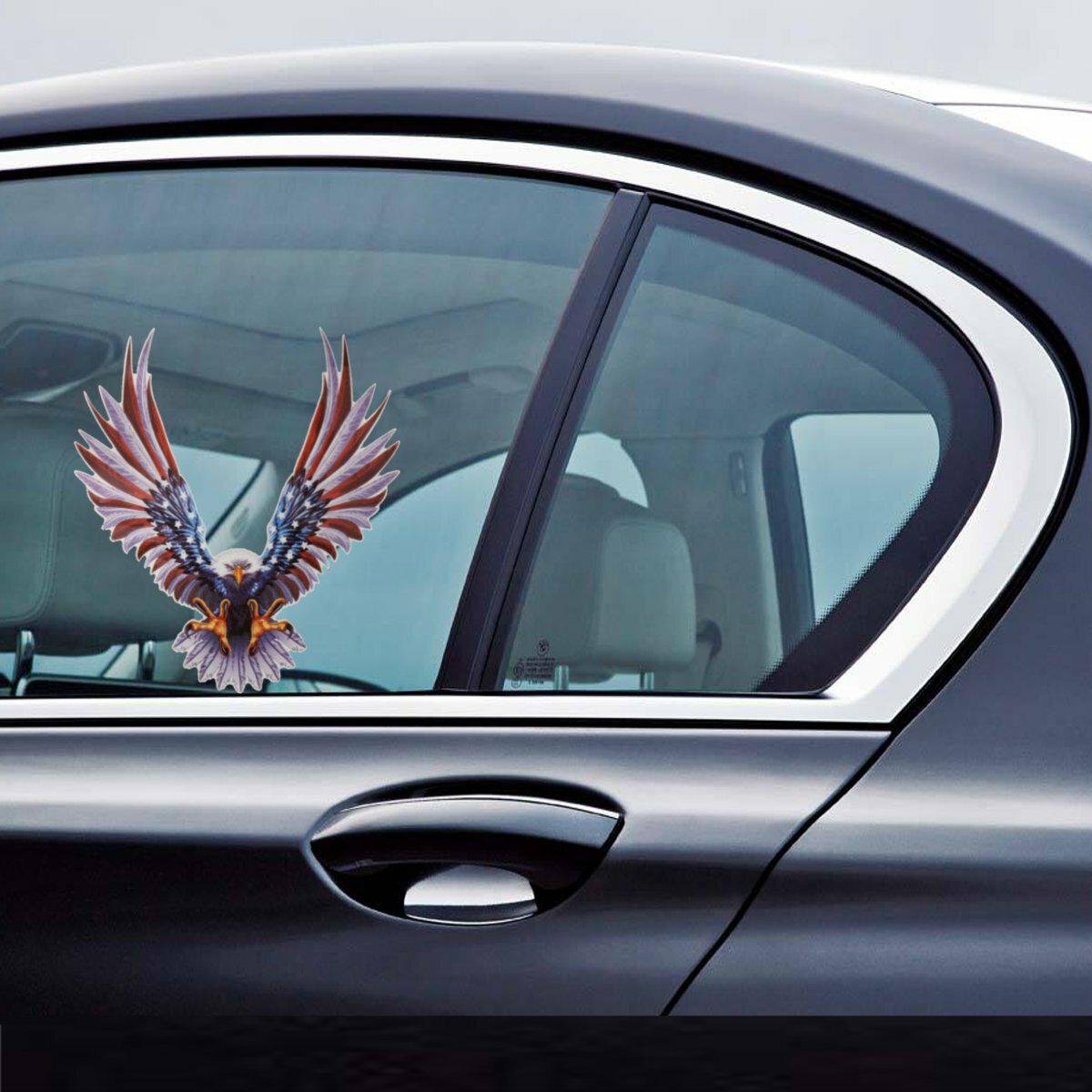 Car USA Eagle Wings Flag Bumper Window Stickers Decal