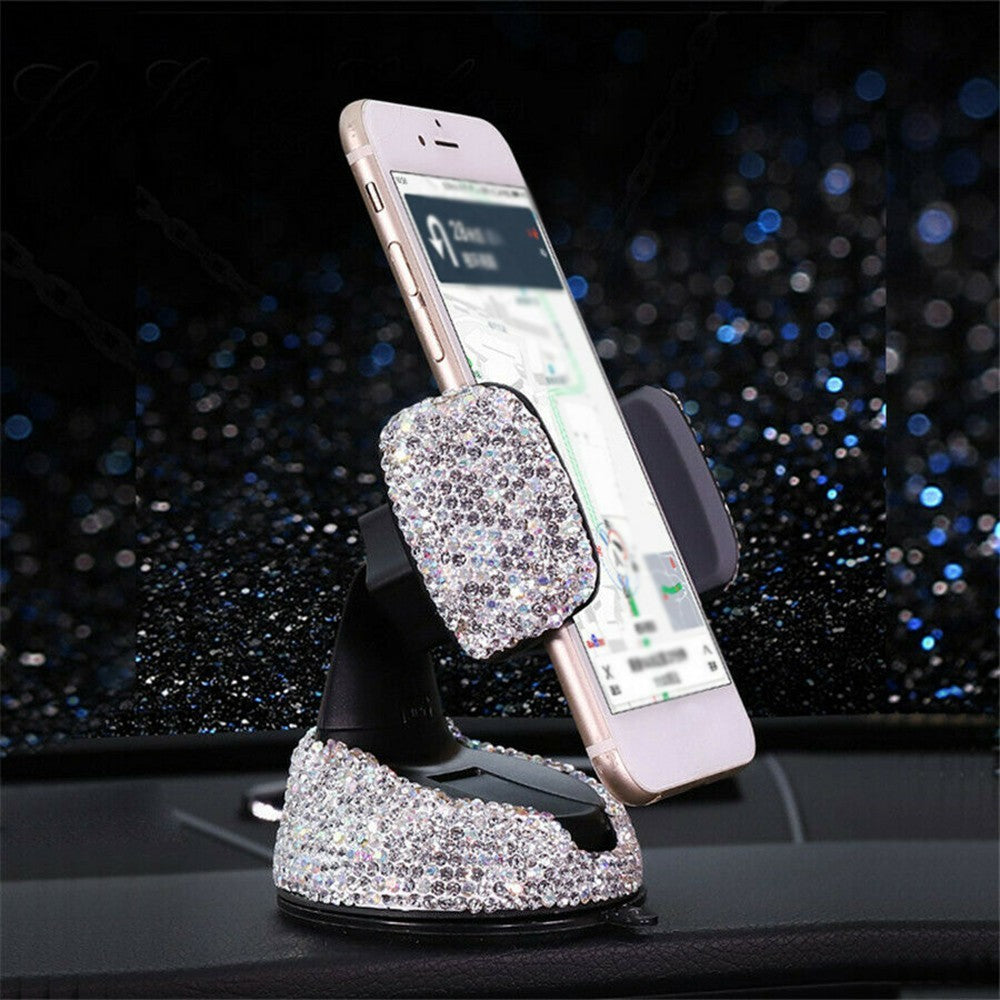 Car Phone Holder Dashboard Crystal Bling Stand