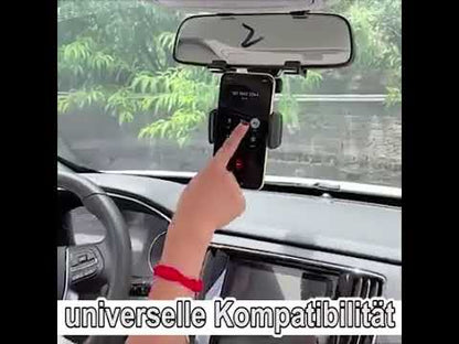 Car Mount Rearview Mirror Phone Holder Stands Adjustable 360° Rotation For Universal Phone