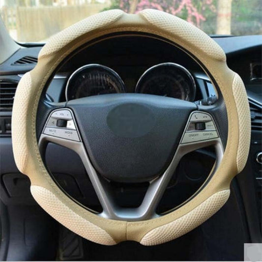 Car Steering Wheel Cover Antislip Patchwork Fashion Design Universal 38cm