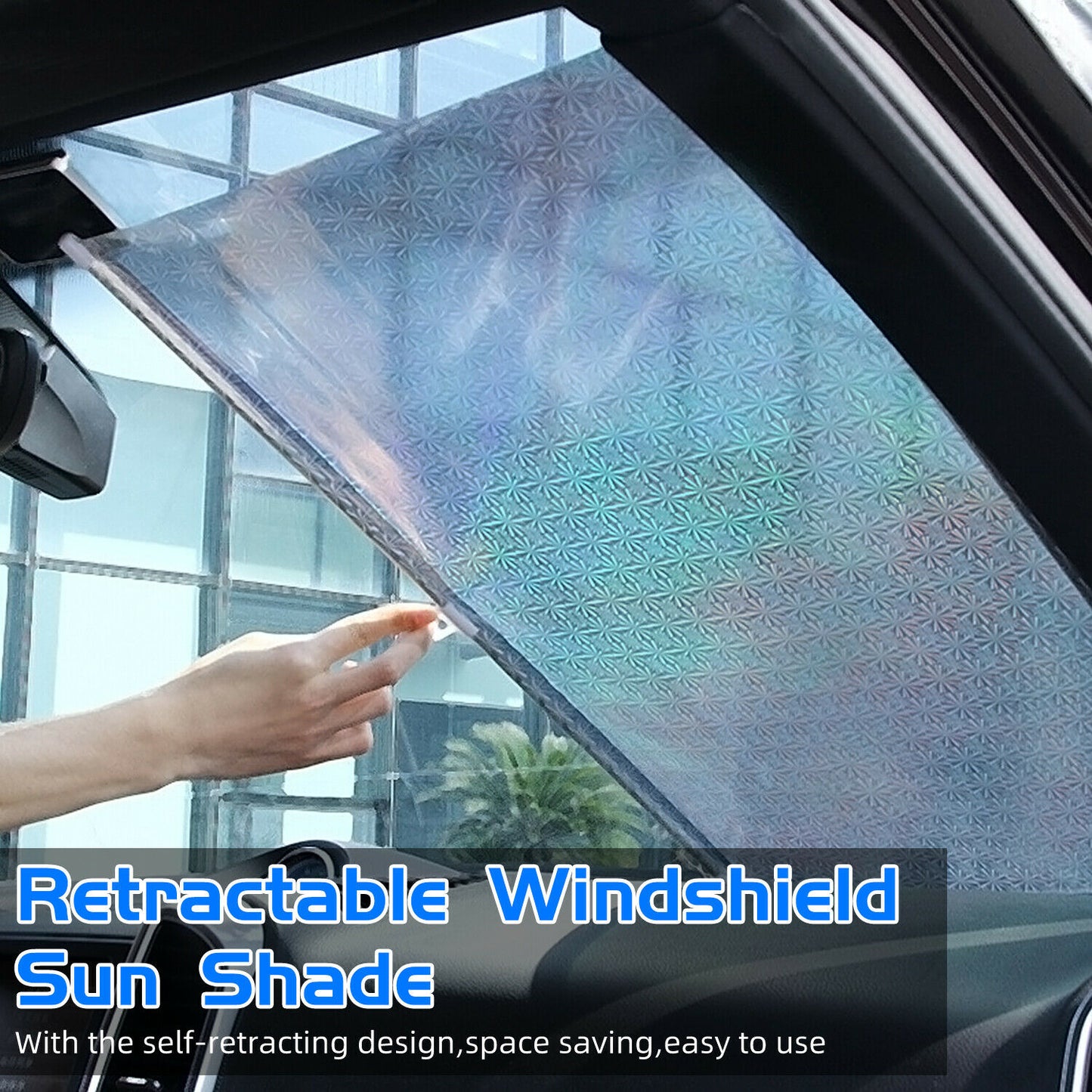 Car Retractable Windshield Sun Shade Front Window Folding Cover