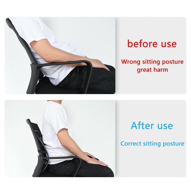Universal Car Back Support Massage Lumbar Waist Seat Cushion