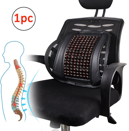 Car Chair Back Support Massage Lumbar Pillow Ventilated Seat Cushion