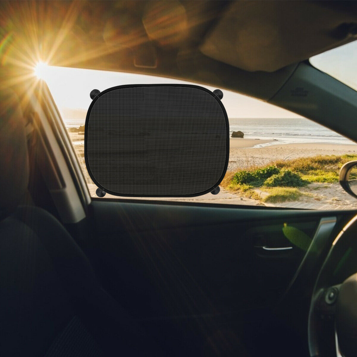 Car Side Rear Window Screen Mesh Sun Shade Cover Windshield 5 PCS ...