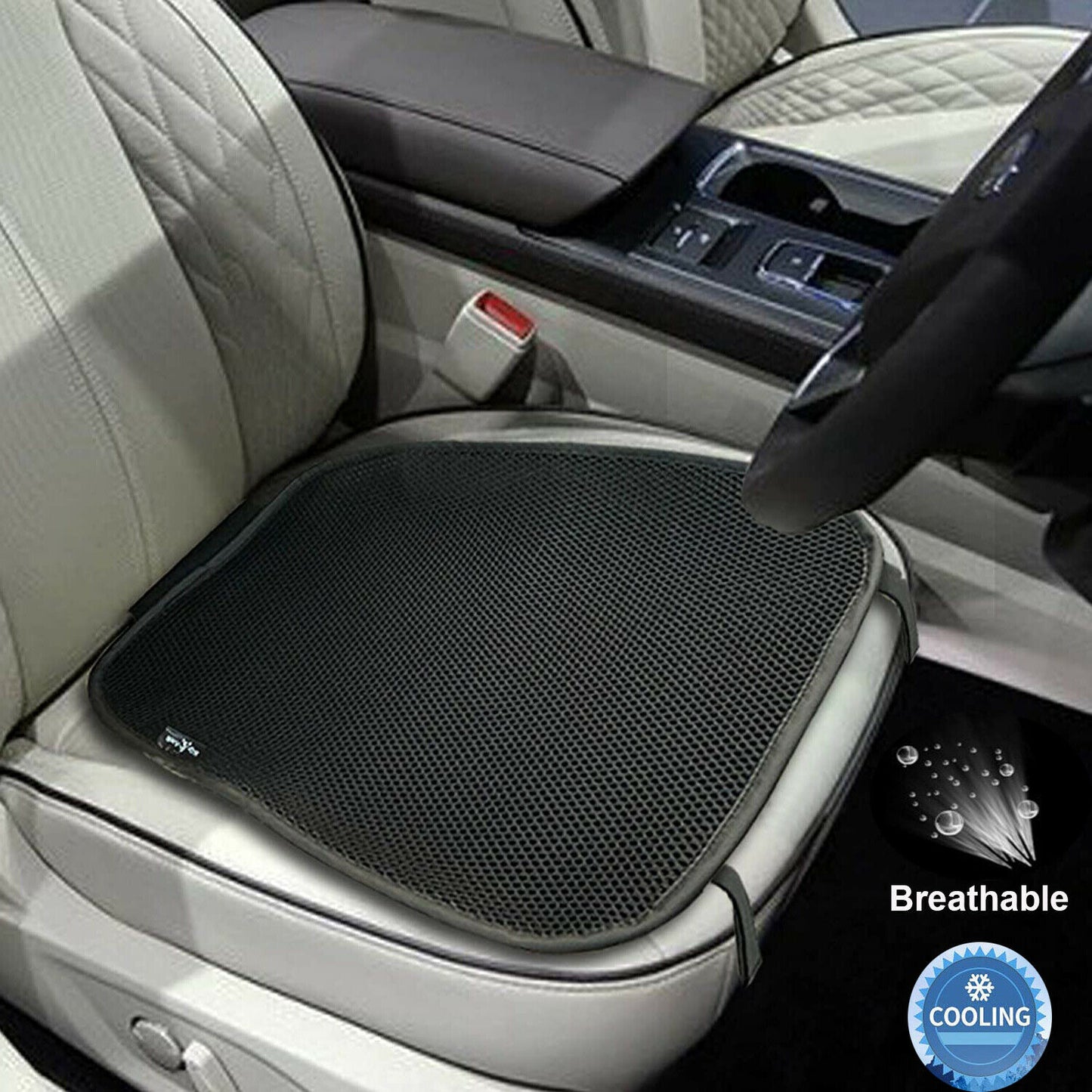 Car Breathable Linen Universal Protector Back Seat Cushion