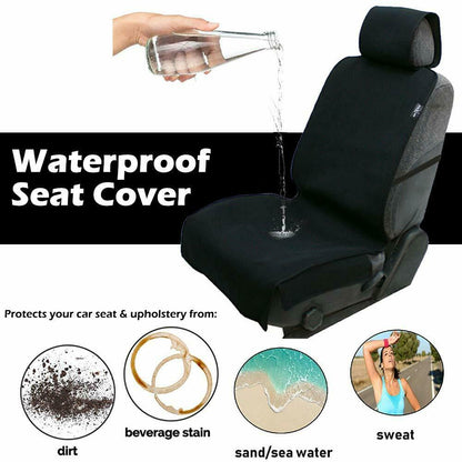 Car Seat Cushion Neoprene Front Seat Cover Pad Waterproof Sweat Towel Universal