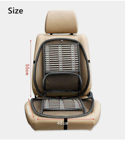 Car Seat Cooling Lumbar Universal Breathable Massage Bamboo Cushion