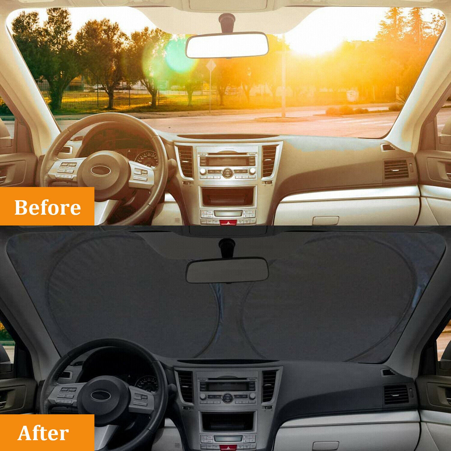 Car Sun Shade Visor Windshield Window Cover Reflective Foldable UV Heat Protection