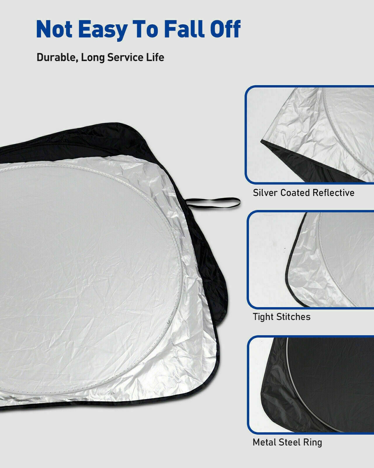 Car Shield Cover Visor UV Block Rear Front Foldable Windshield Window Sun Shade