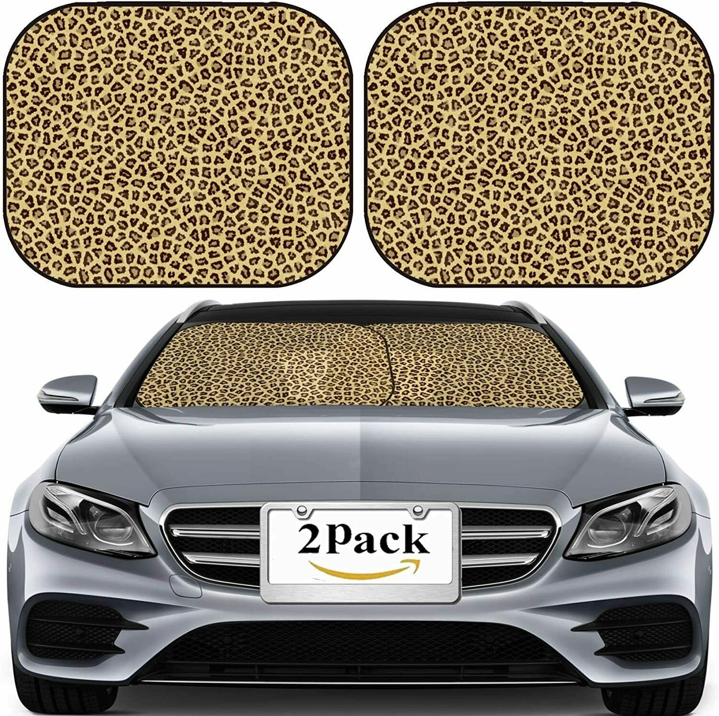 Car Sunshade Windshield Front Windshield Leopard Visor Cover