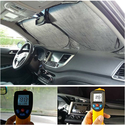 Car  Foldable Cover Visor UV Rear Front Windshield Window Sun Shade