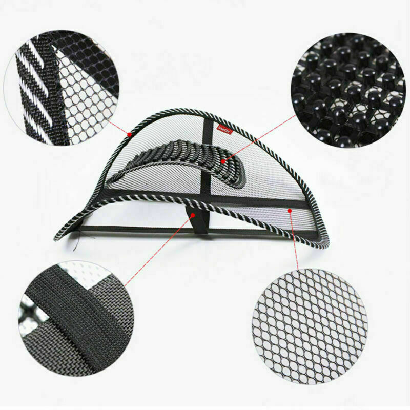 Universal Car Back Support Massage Lumbar Waist Seat Cushion