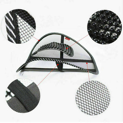 Universal Car Back Support Massage Lumbar Waist Seat Cushion