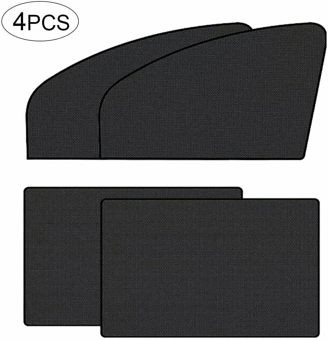 Car Side Window Sun Shade Magnetic Heat Insulated Mesh UV Protection Cover 4pcs